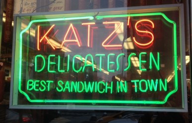 Katz's deli Sign