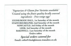 Staffs Scotch Eggs Business Card