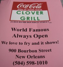 Clover Grill Menu Cover