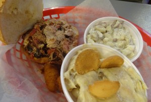 Pulled Pork Sandwich at Smokeys BBQ