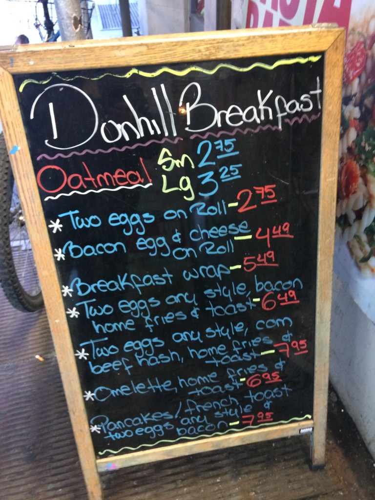 Dunhill Cafe Chalkboard