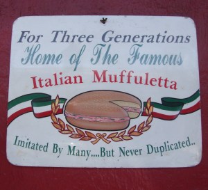 Central Grocery Sign