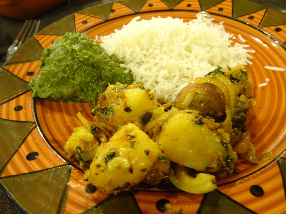 Mixed Plate at The Sitting Elephant in Rishiskesh