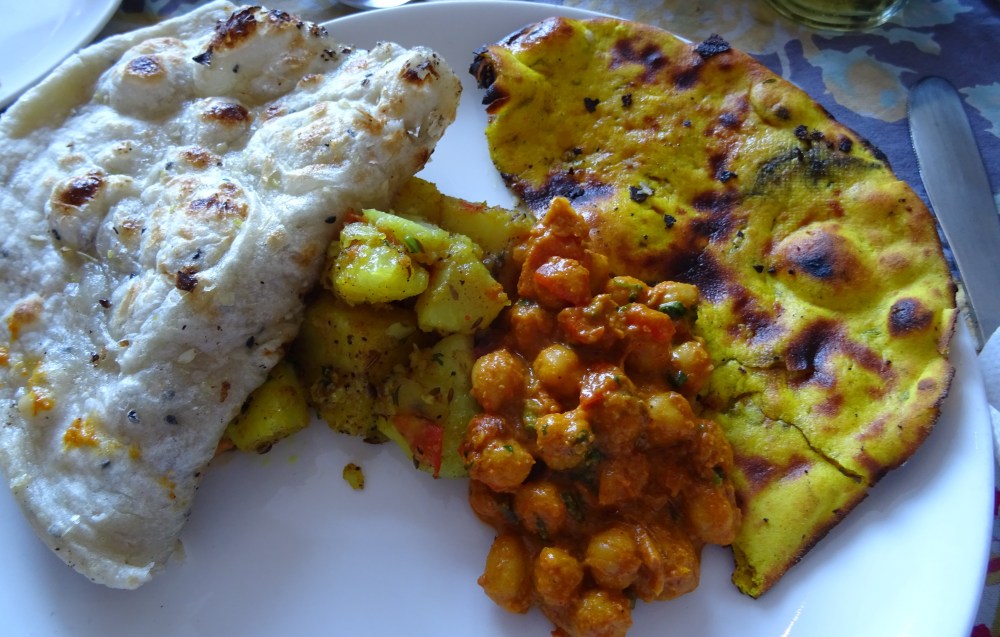 Lunch Plate at the Royal Treat in Jaipur