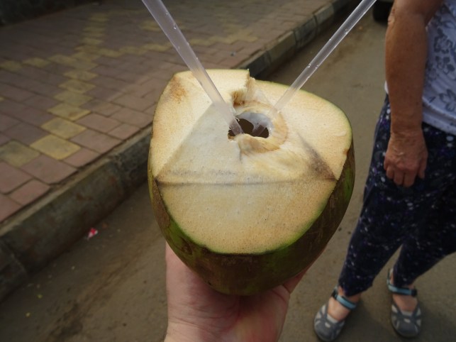 Coconut drink fresh from the stall