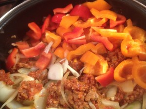 Sausage Onion and Peppers