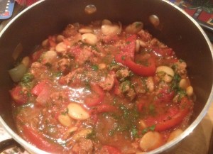 chorizo sausage stew
