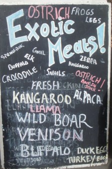 Exotic Meats Board