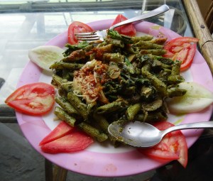The special Spinach Broccaoli Pesto Pasta at the Babylon Restaurant