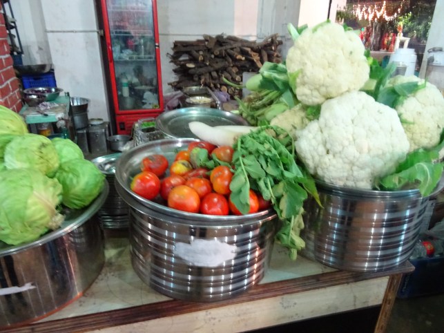 fresh Veg at the Pushkar Inn