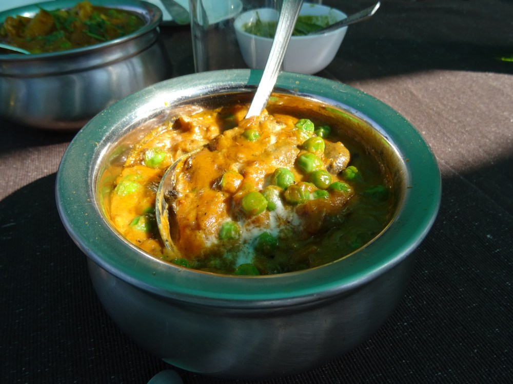 Pea and Mushroom Curry at khumar