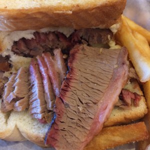 BBQ brisket at Danny's BBQ in Morrisville