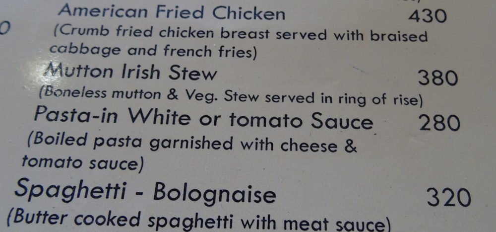 Multicuisine Menu at The Royal Treat in Jaipur