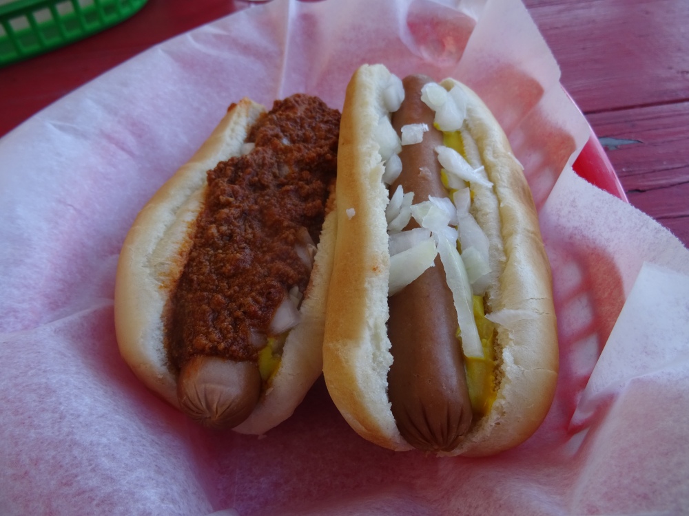 Hot Dogs at Sams Hot Dog Stand