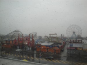 Coney Island from the train