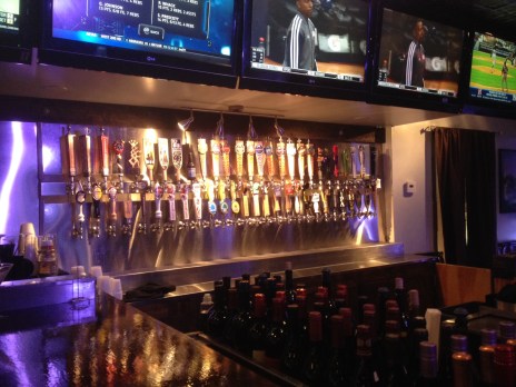 Bar pumps at Deuce McAllisters
