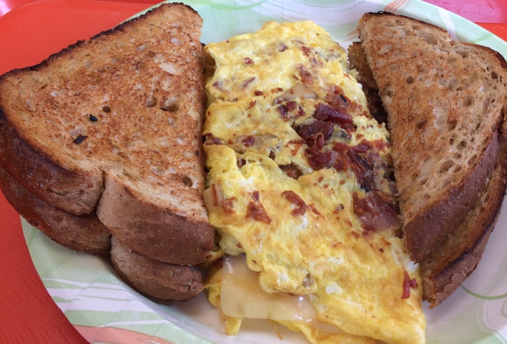 Bacon and Sausage Omelette