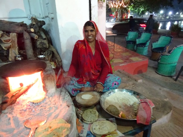 Bread lady in Pushkar