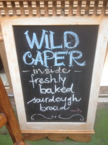 Wild Caper Bread Sign