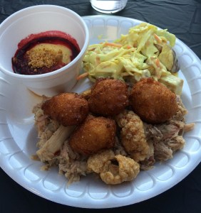 BBQ plate at Raleigh