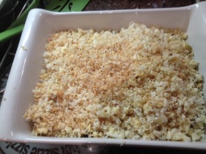 Assembled Mac N Cheese Dish