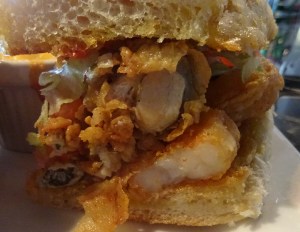 Half Shrimp PoBoy at Full Moon