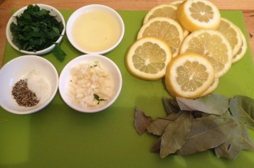 Mis en place for Ainsley Harriot meal