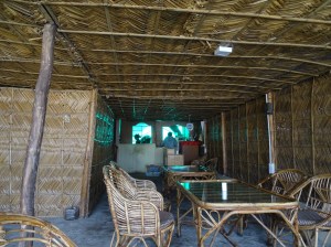 Inside Babylon Cafe in Rishikesh