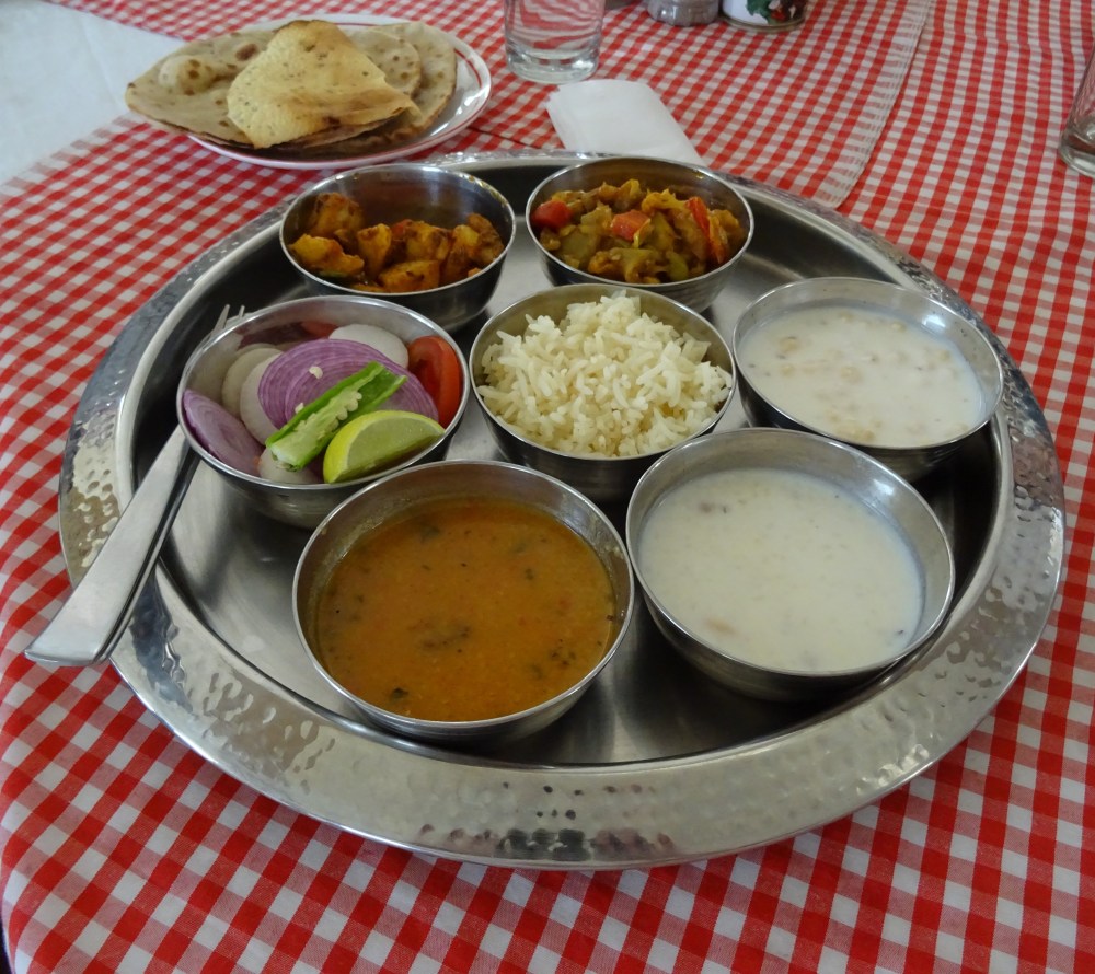 Vegetable Thali at The Kuber Resort