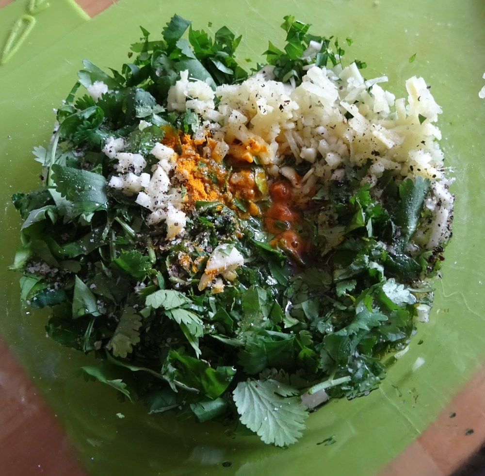 Making a Marinade for Tagine