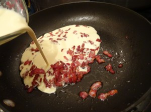 Making Bacon Cream